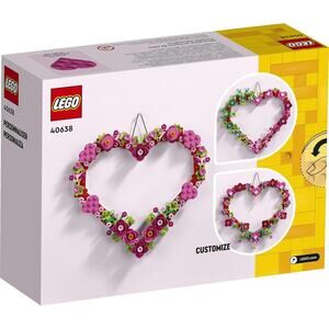 LEGO Heart Ornament Building Toy Set Fun Arts and Crafts Idea  Ages 9+